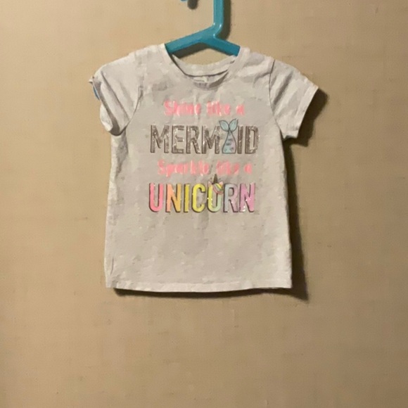 Garanimals Gray and Pink Short Sleeve Tee with Whimsical Print - Picture 1 of 6